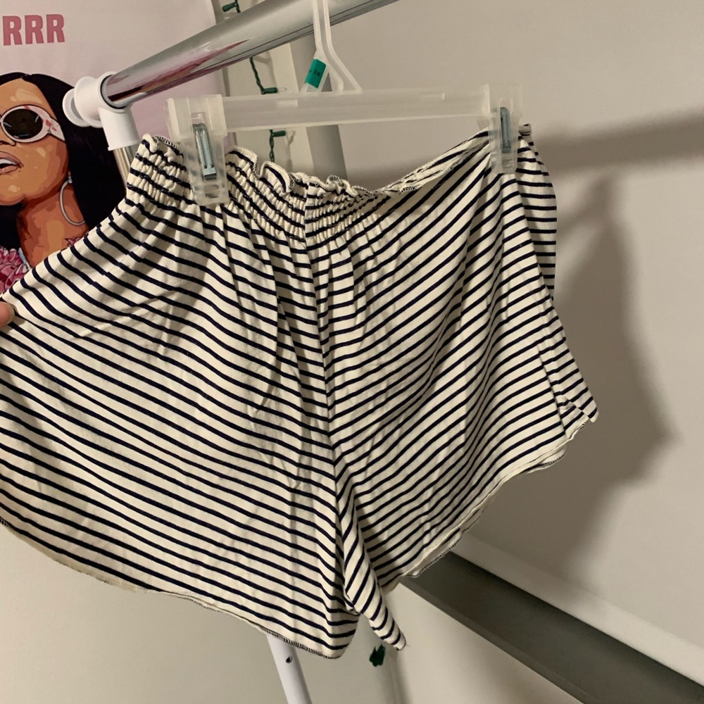 stripped brandy Melville cotton shorts